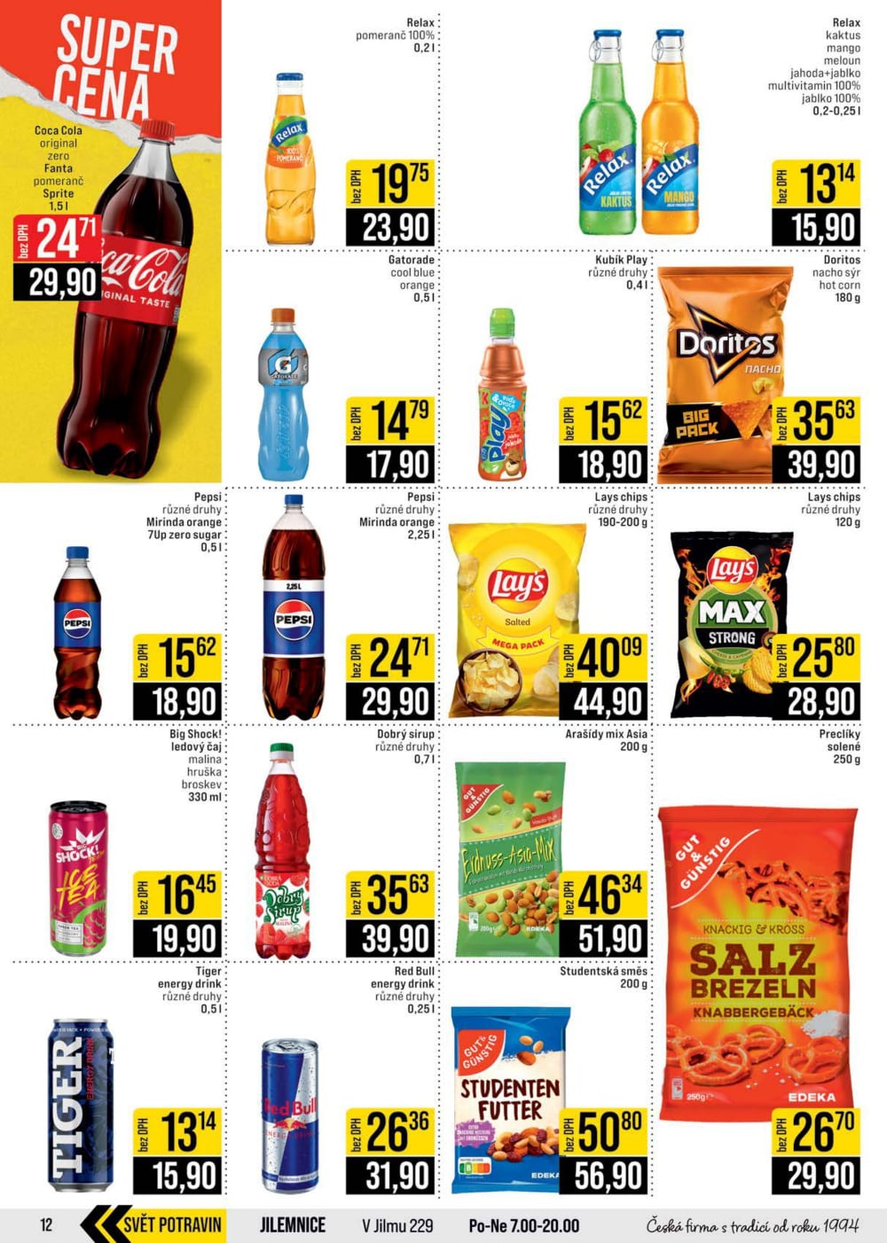 Leták JIP leták CC Cash & Carry - Brno, Ostrava, Praha, Polička, Olomouc, Karlovy Vary, Zlín, Jilemnice, Pardubice - strana 12