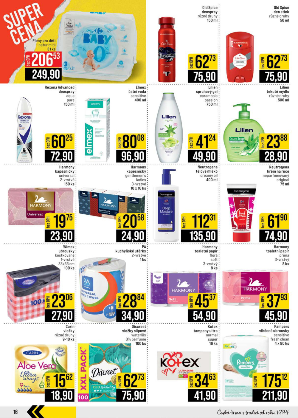 Leták JIP leták CC Cash & Carry - Brno, Ostrava, Praha, Polička, Olomouc, Karlovy Vary, Zlín, Jilemnice, Pardubice - strana 16