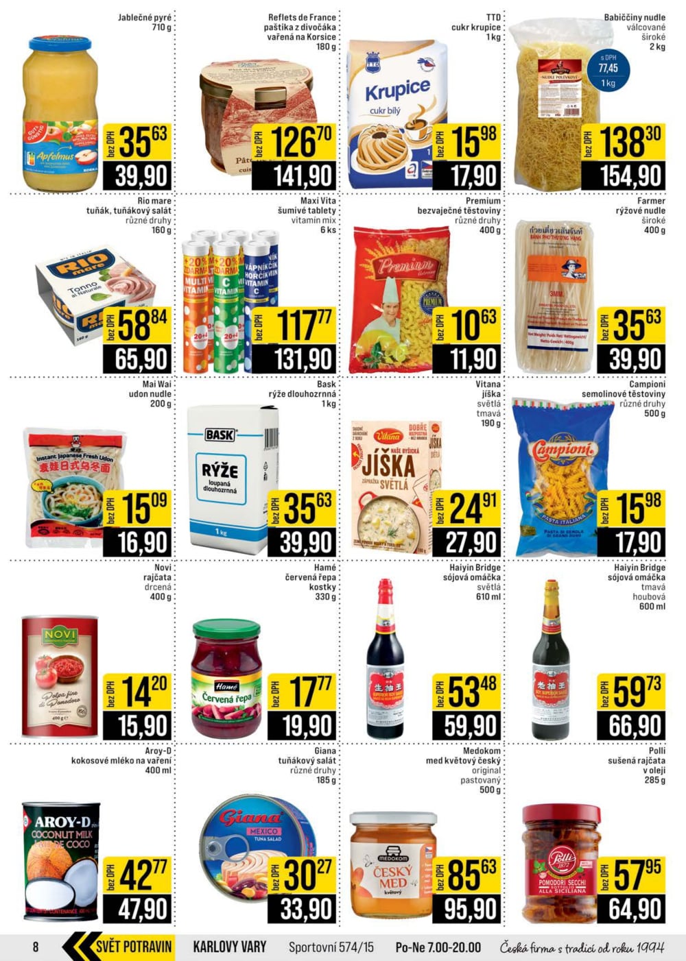 Leták JIP leták CC Cash & Carry - Brno, Ostrava, Praha, Polička, Olomouc, Karlovy Vary, Zlín, Jilemnice, Pardubice - strana 8