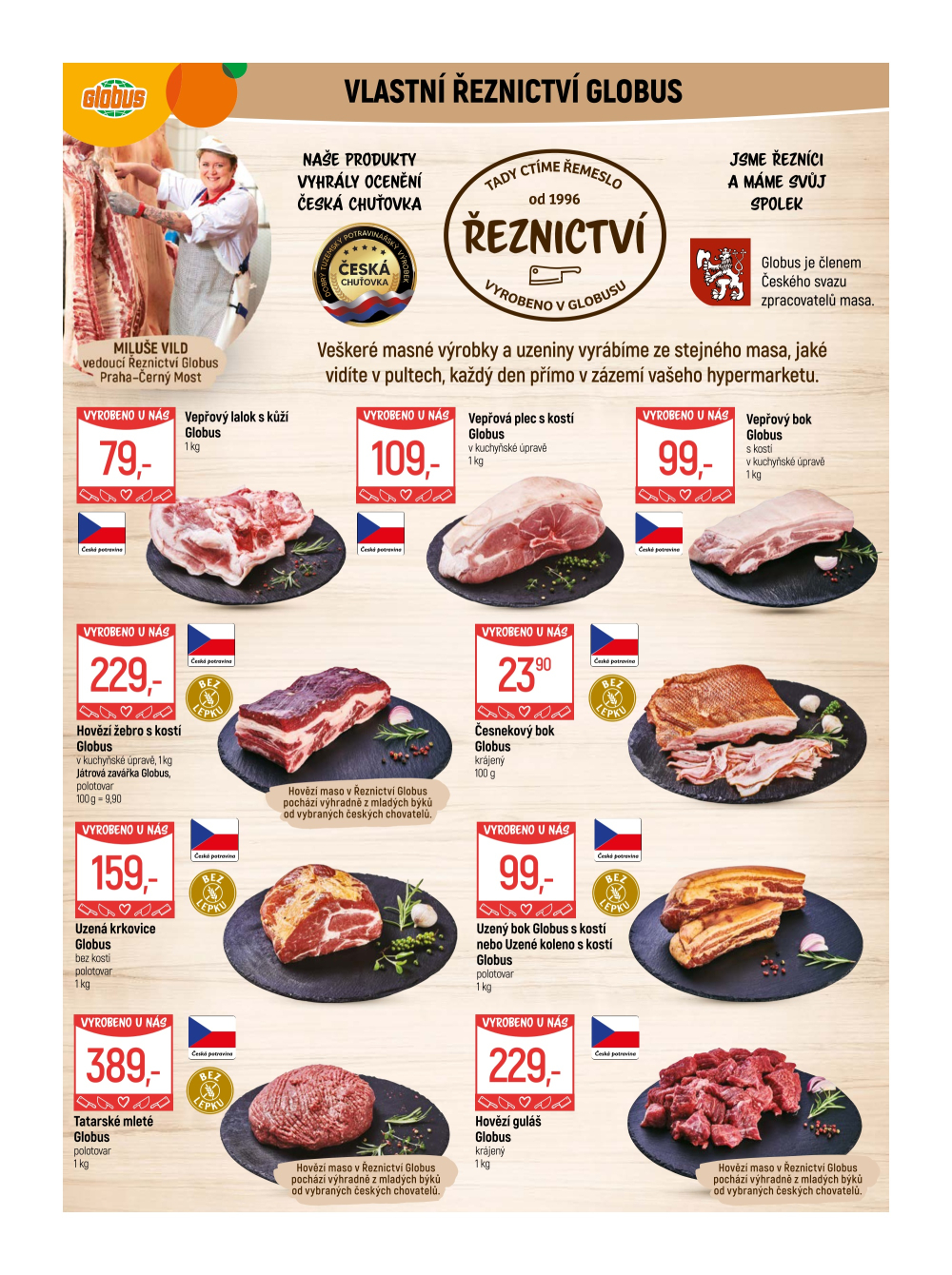 Leták Globus leták Praha - Černý Most - strana 3