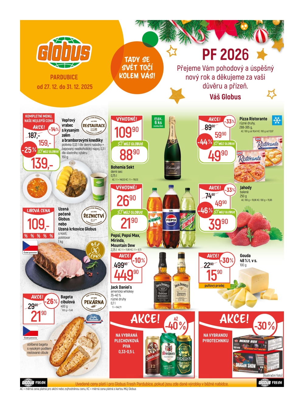 Leták Globus leták Pardubice - strana 1