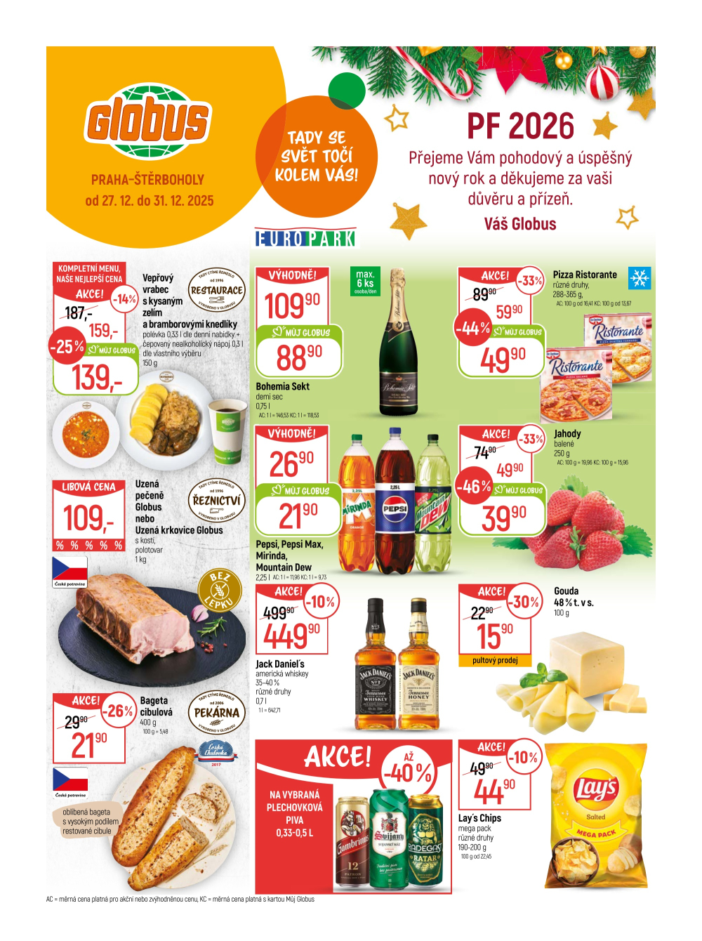 Leták Globus leták Praha - Štěrboholy - strana 1