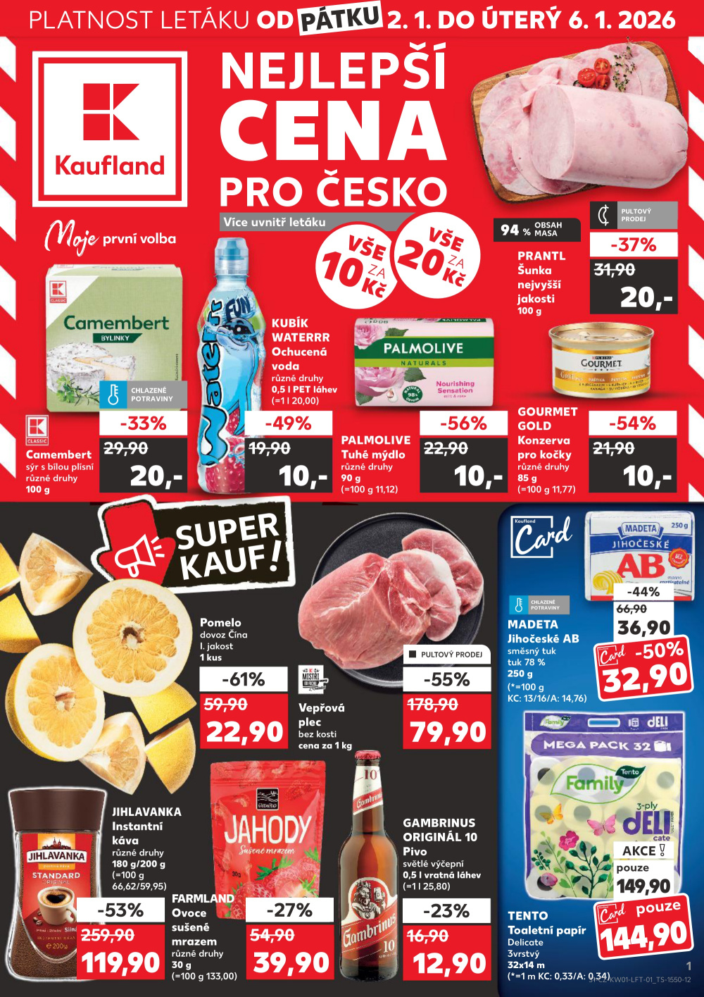 Leták Kaufland leták Přerov - Želatovská - strana 1