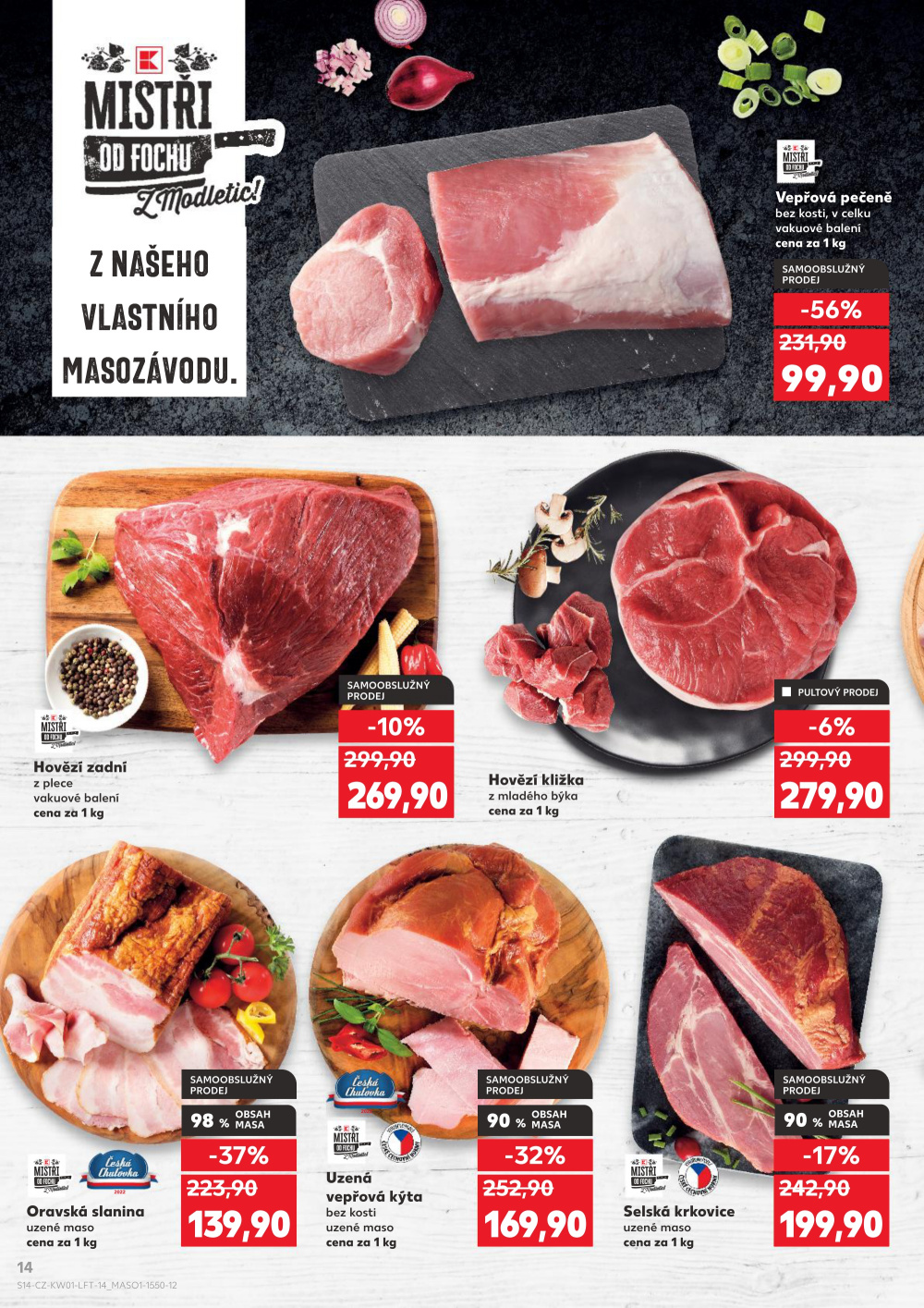 Leták Kaufland leták Znojmo, Jarošova - strana 14