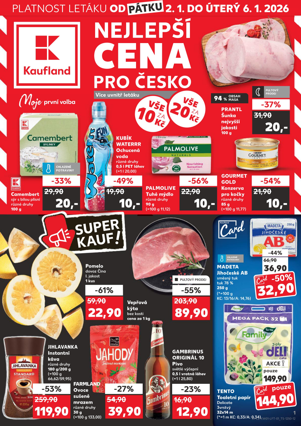 Leták Kaufland leták Jičín - strana 1