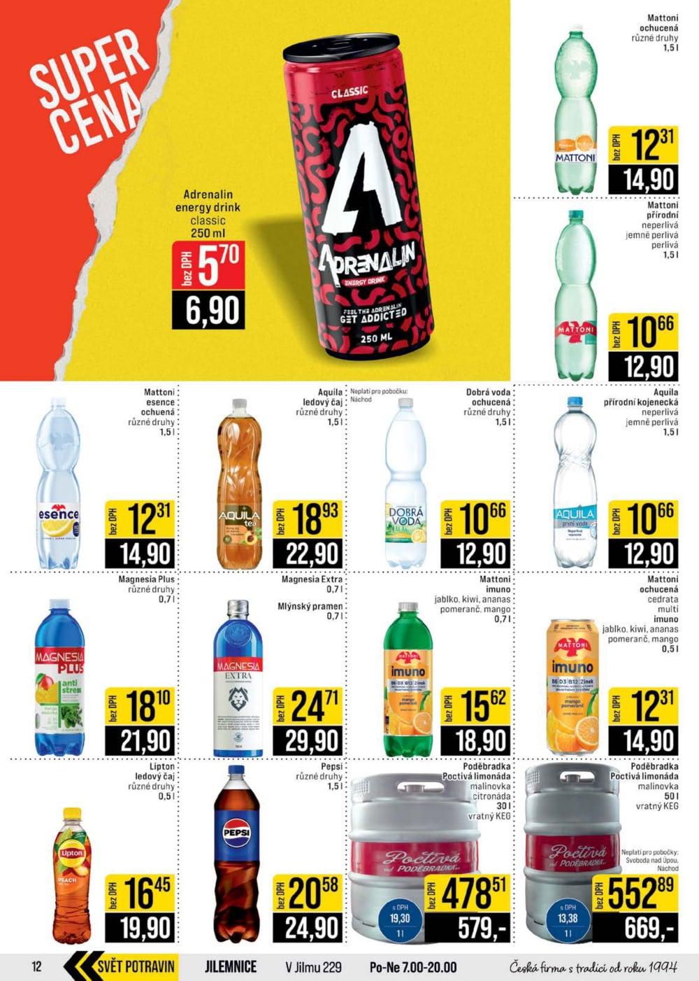 Leták JIP leták CC Cash & Carry - České Budějovice, Most, Náchod, Svoboda nad Úpou, Sušice - strana 12