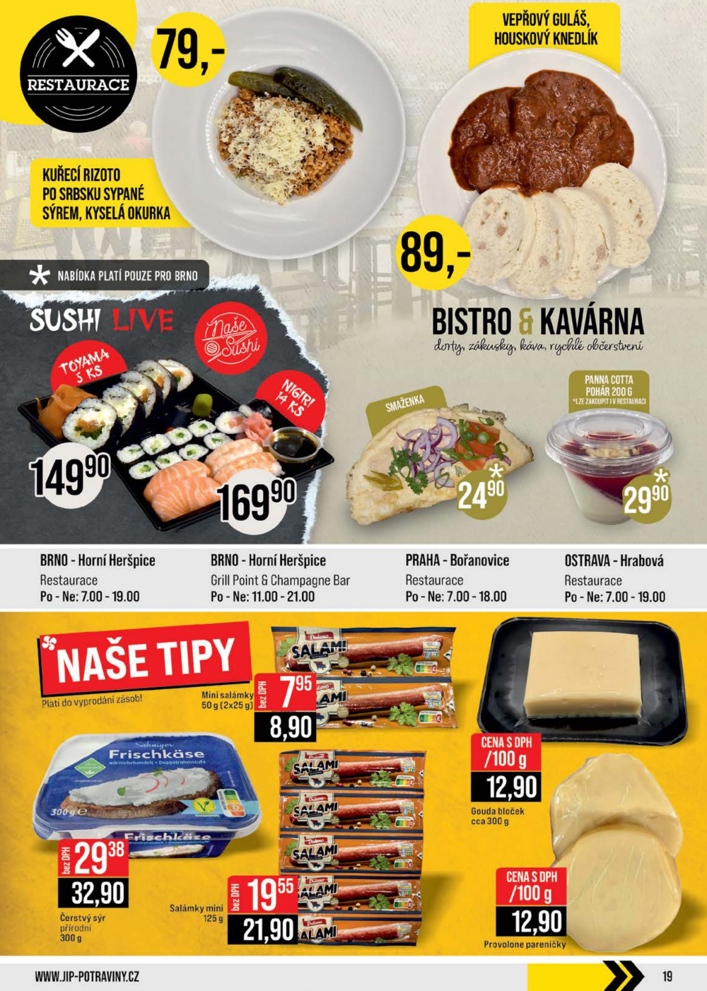 Leták JIP leták CC Cash & Carry - České Budějovice, Most, Náchod, Svoboda nad Úpou, Sušice - strana 19
