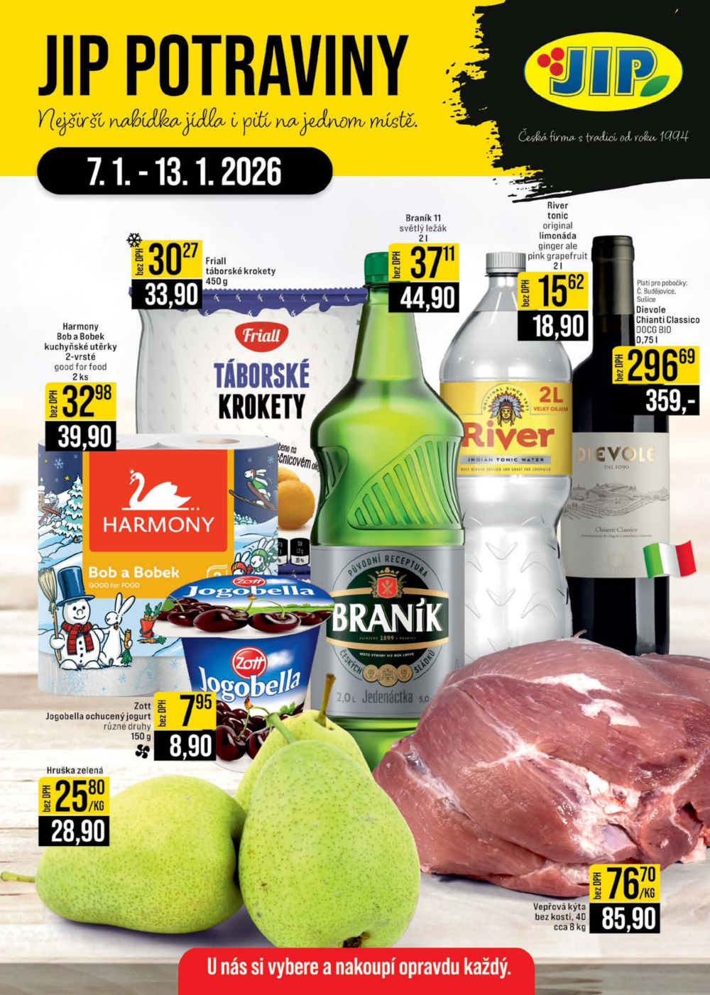 Leták JIP leták CC Cash & Carry - České Budějovice, Most, Náchod, Svoboda nad Úpou, Sušice - strana 1