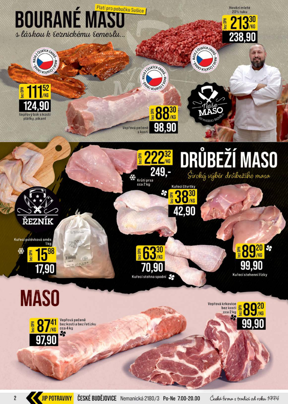 Leták JIP leták CC Cash & Carry - České Budějovice, Most, Náchod, Svoboda nad Úpou, Sušice - strana 2