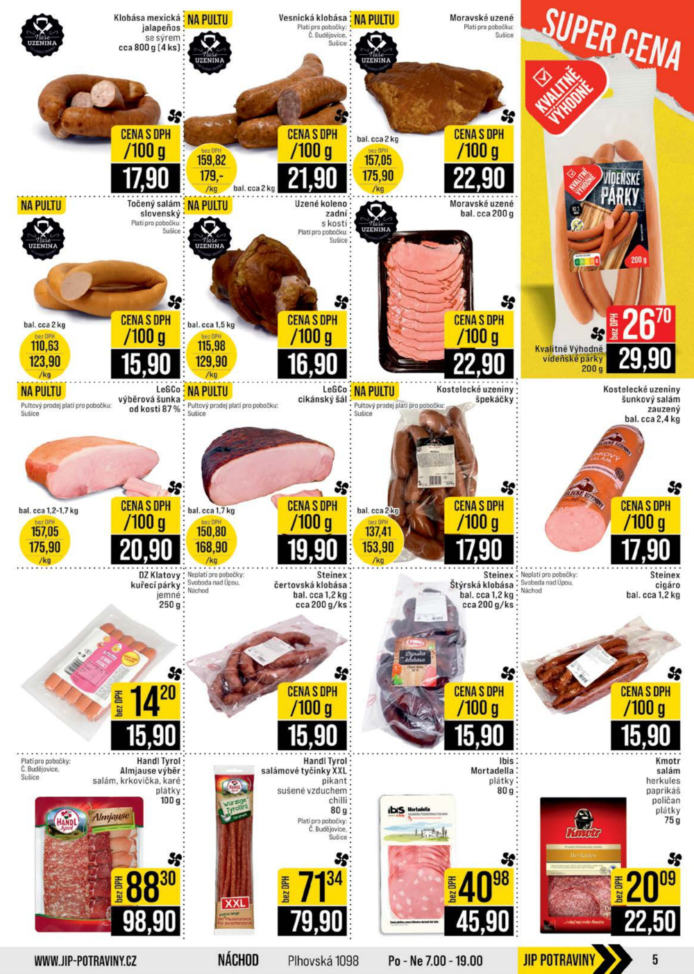 Leták JIP leták CC Cash & Carry - České Budějovice, Most, Náchod, Svoboda nad Úpou, Sušice - strana 5