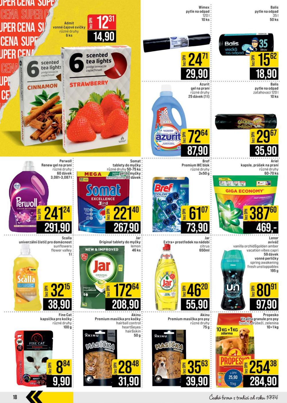 Leták JIP leták CC Cash & Carry - Brno, Ostrava, Praha, Polička, Olomouc, Karlovy Vary, Zlín, Jilemnice, Pardubice - strana 18