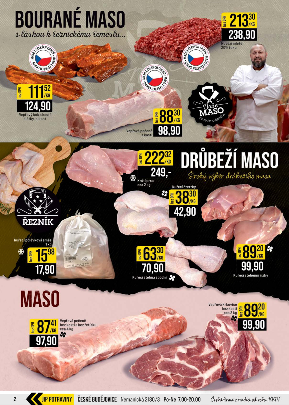 Leták JIP leták CC Cash & Carry - Brno, Ostrava, Praha, Polička, Olomouc, Karlovy Vary, Zlín, Jilemnice, Pardubice - strana 2