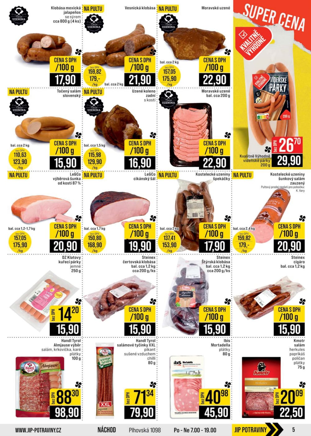 Leták JIP leták CC Cash & Carry - Brno, Ostrava, Praha, Polička, Olomouc, Karlovy Vary, Zlín, Jilemnice, Pardubice - strana 5