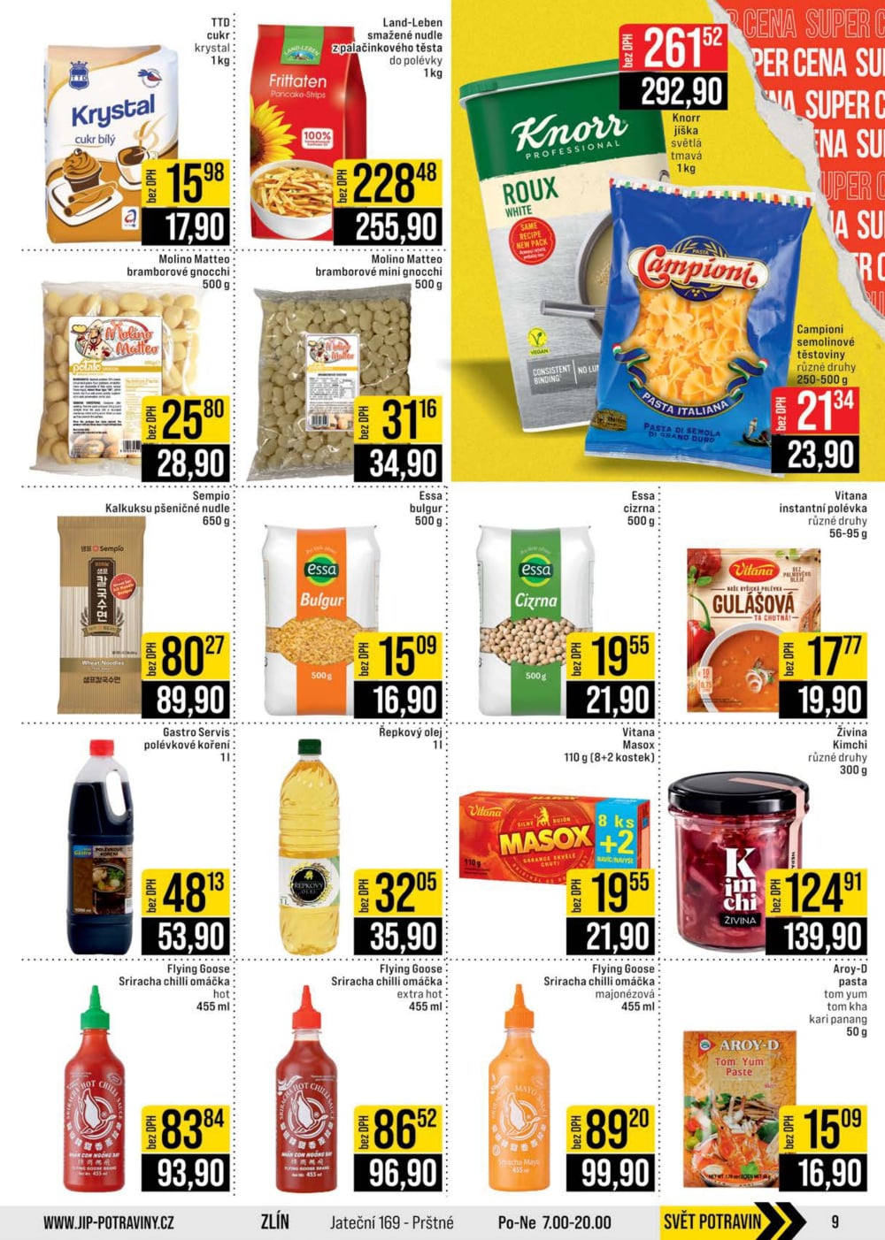 Leták JIP leták CC Cash & Carry - Brno, Ostrava, Praha, Polička, Olomouc, Karlovy Vary, Zlín, Jilemnice, Pardubice - strana 9