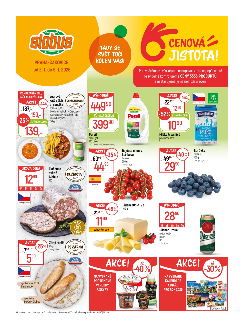 Leták Globus leták Praha - Čakovice - strana 1