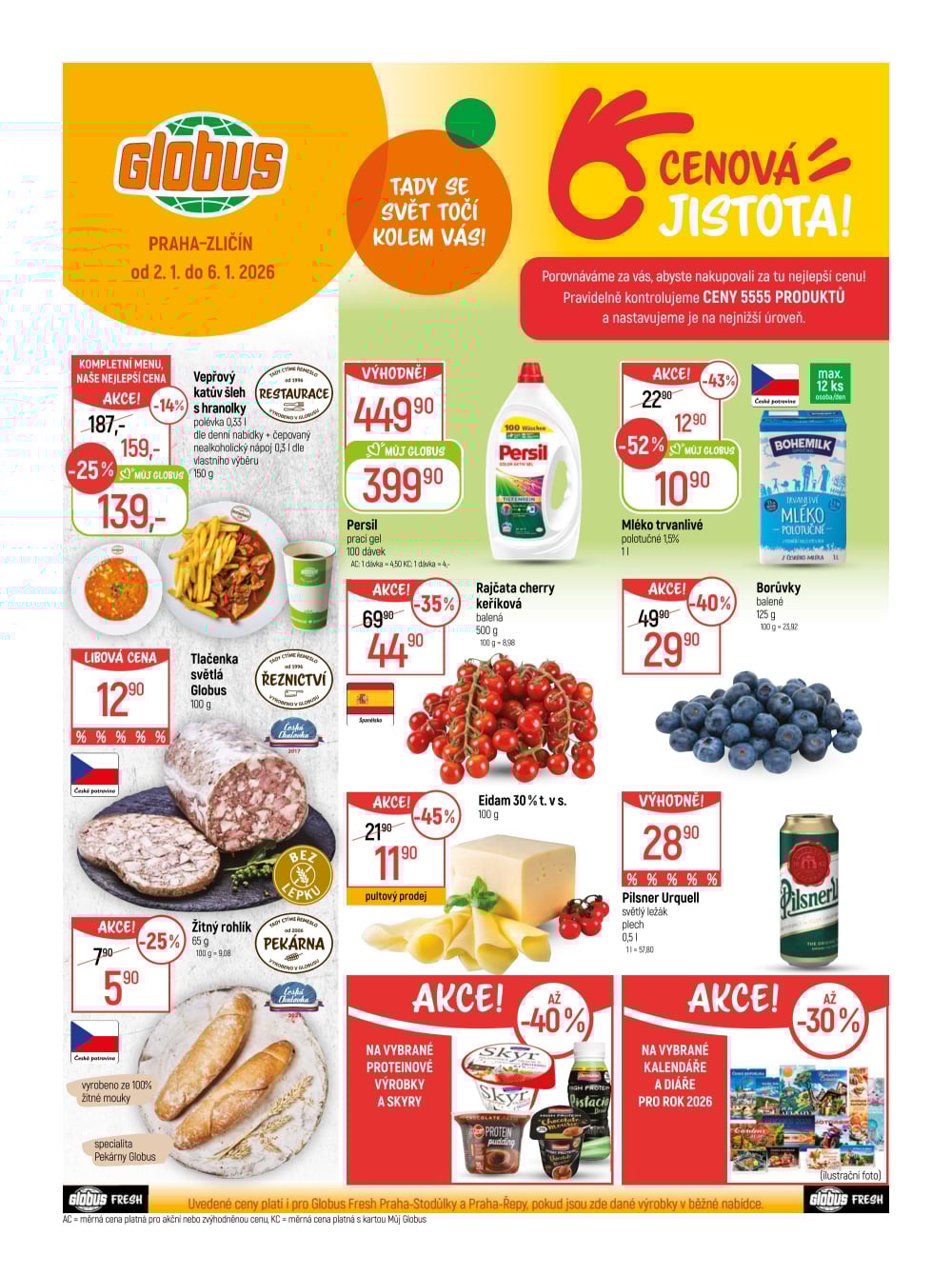 Leták Globus leták Praha - Zličín - strana 1