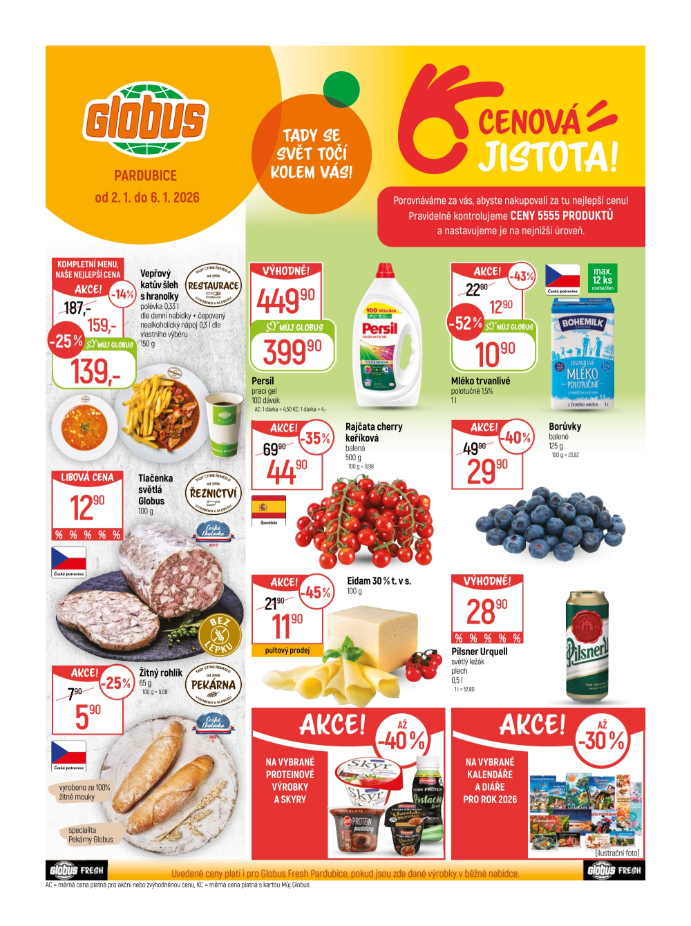 Leták Globus leták Pardubice - strana 1