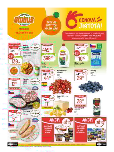 Globus leták Pardubice