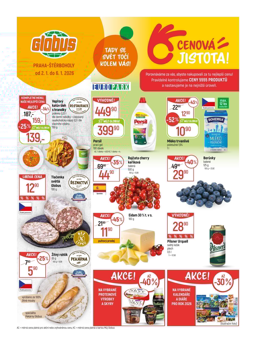 Leták Globus leták Praha - Štěrboholy - strana 1