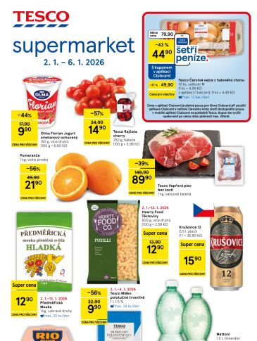 Tesco supermarket leták