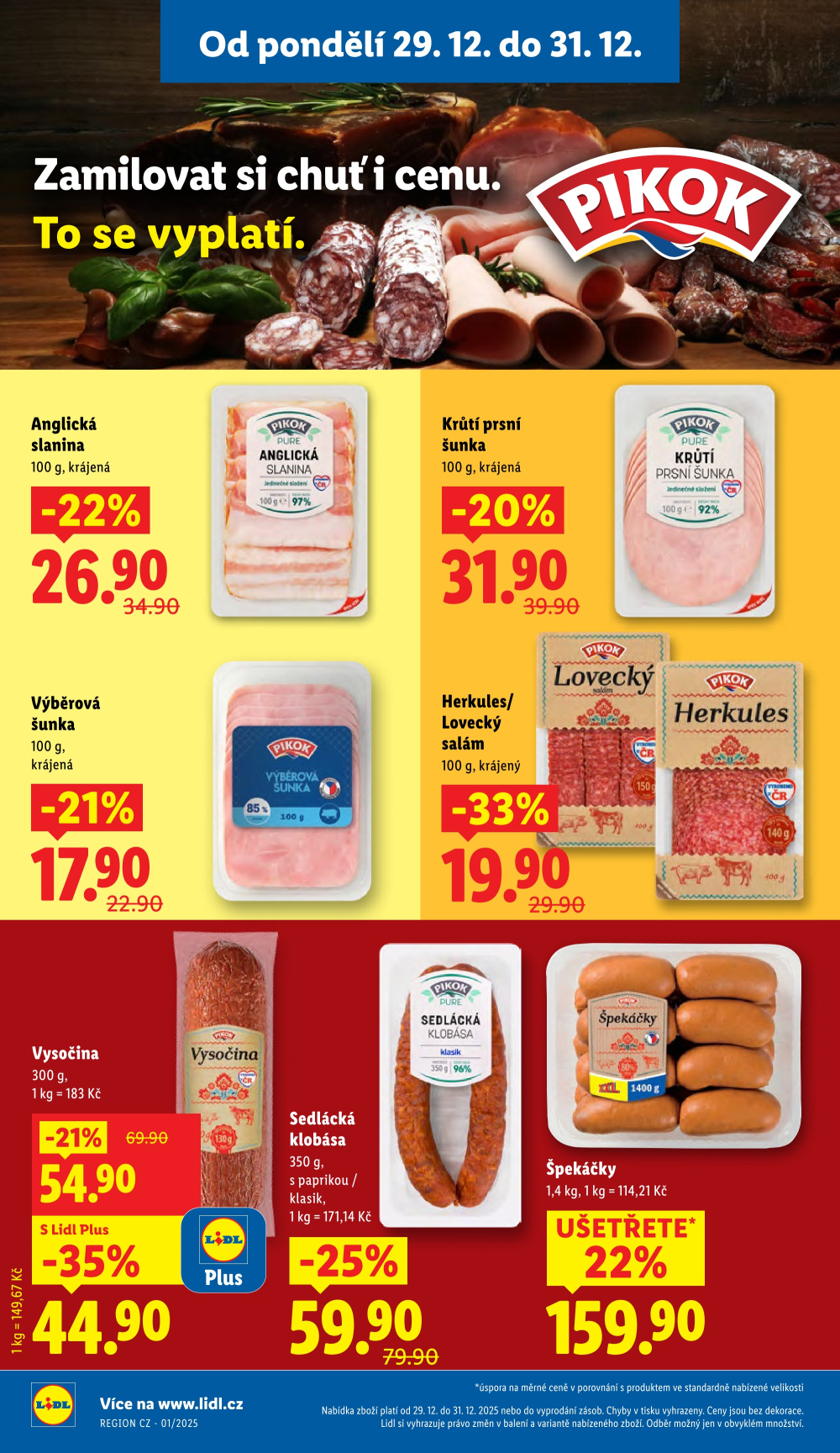 Leták Lidl leták od pondělí - Párty & Silvestr - strana 12