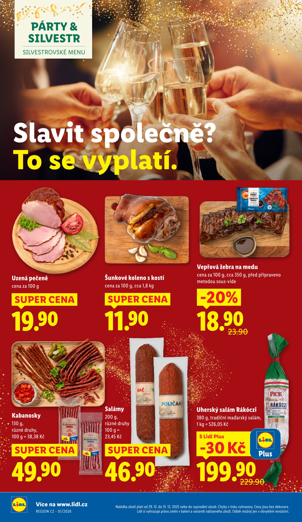 Leták Lidl leták od pondělí - Párty & Silvestr - strana 16