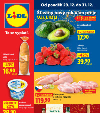 Akční leták Lidl  od pondělí - Párty & Silvestr