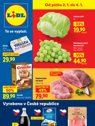 Lidl leták od pátku - Vyrobeno v České republice