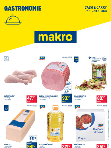 Makro leták - Gastronomie