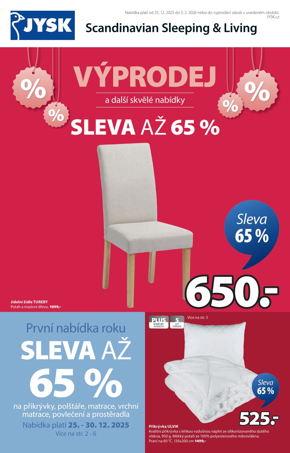 Leták Jysk leták - strana 1