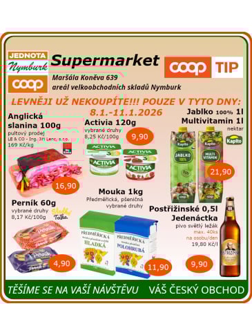 COOP Jednota Nymburk Supermarket leták