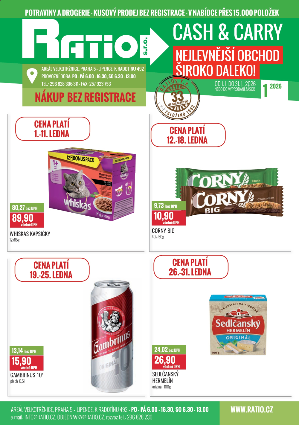 Leták Ratio leták - strana 1