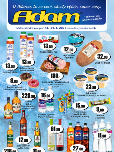 ADAM POTRAVINY leták