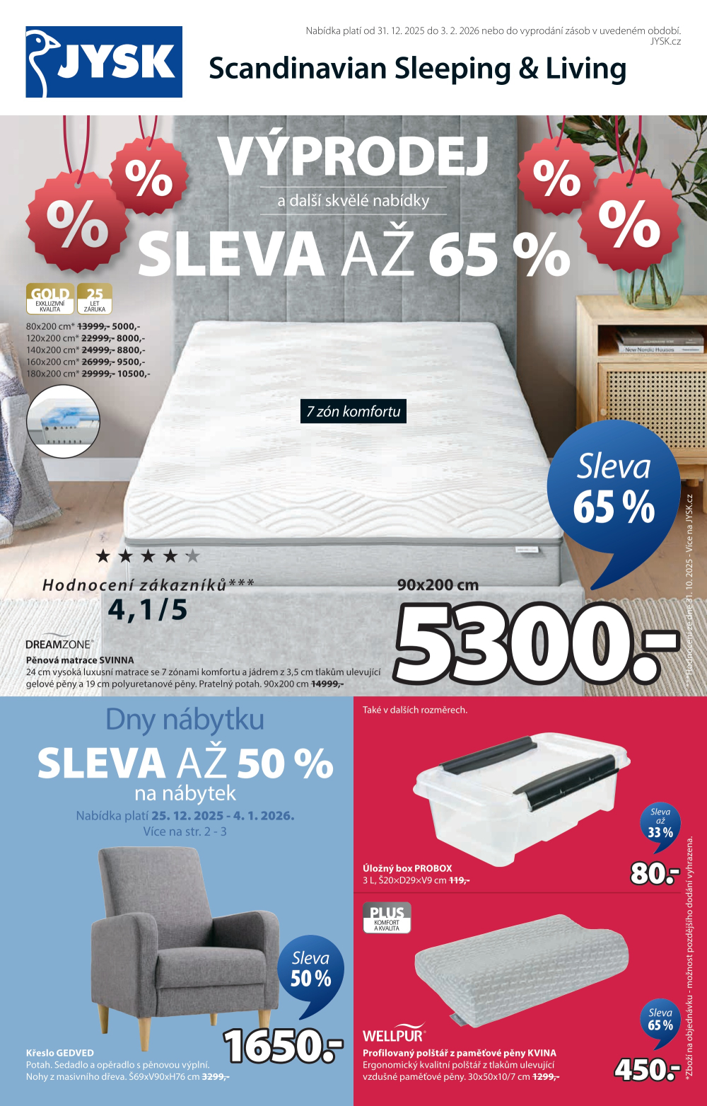 Leták Jysk leták - Výprodej - strana 1