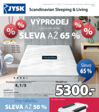 Akční leták Jysk  - Výprodej