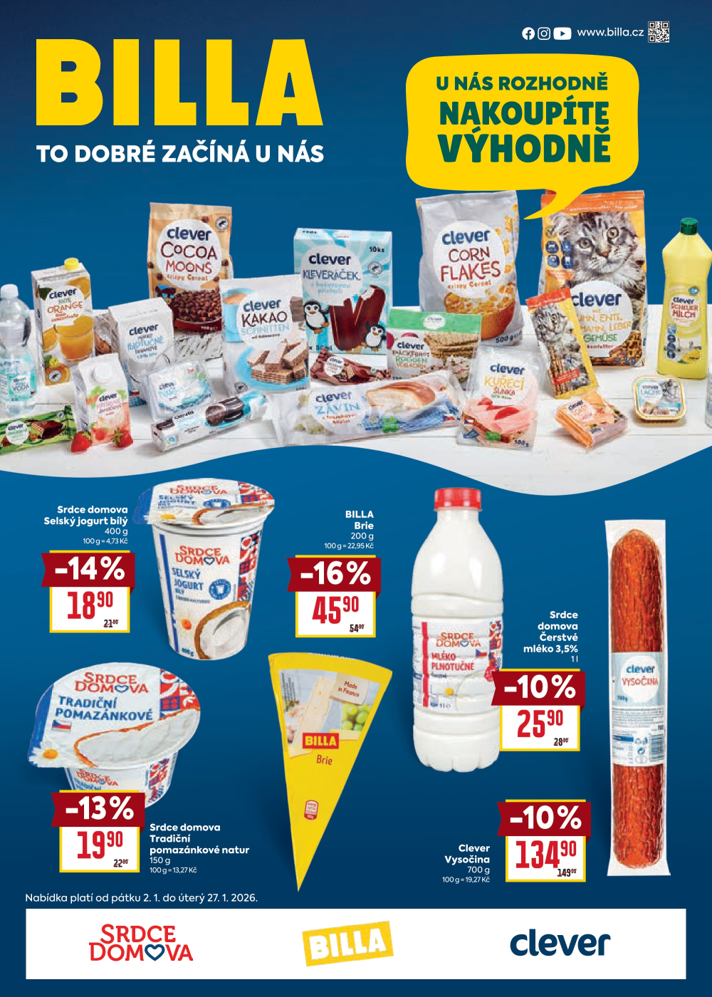 Leták BILLA leták - Clever - strana 1