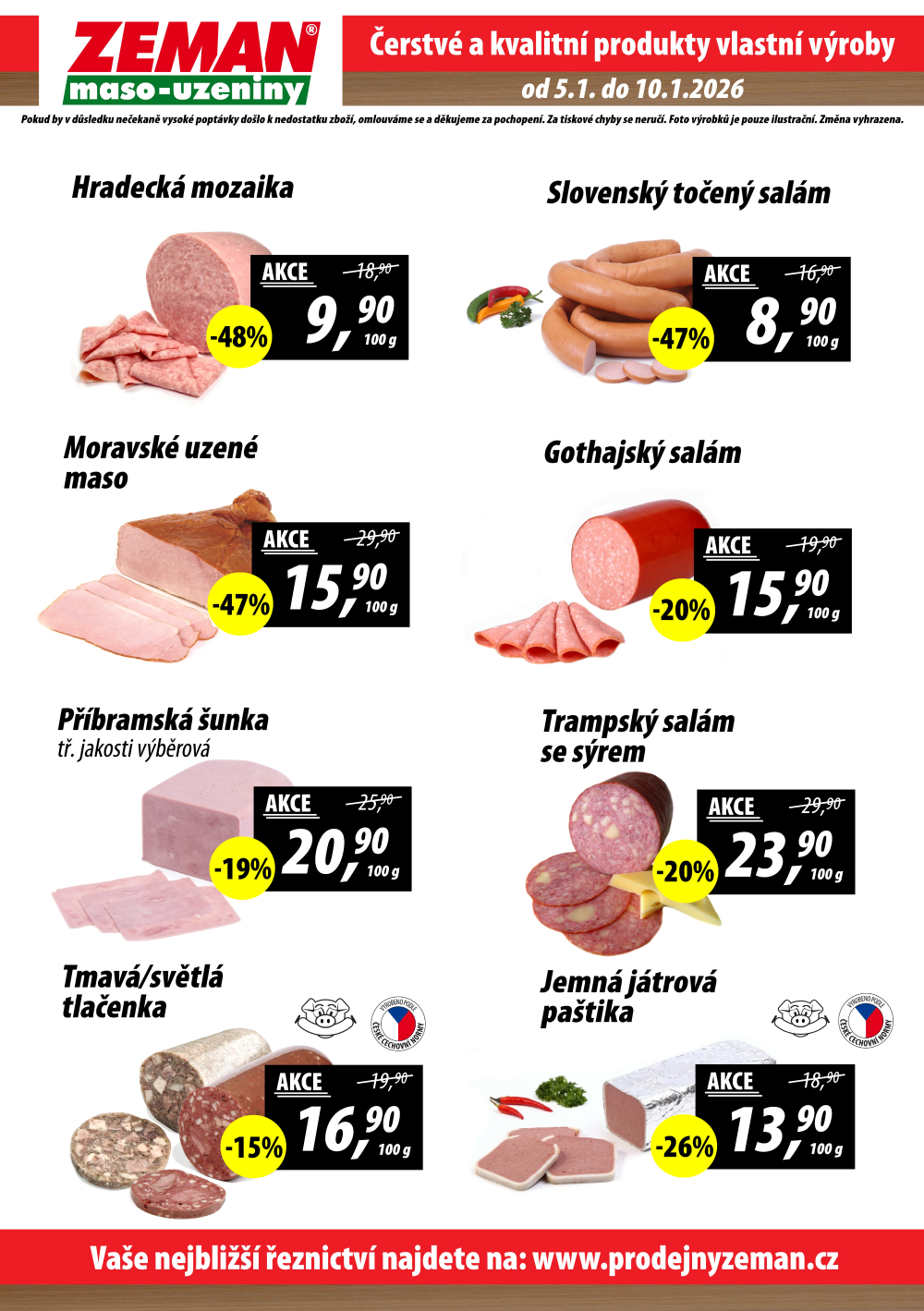 Leták ZEMAN maso - uzeniny leták - strana 2