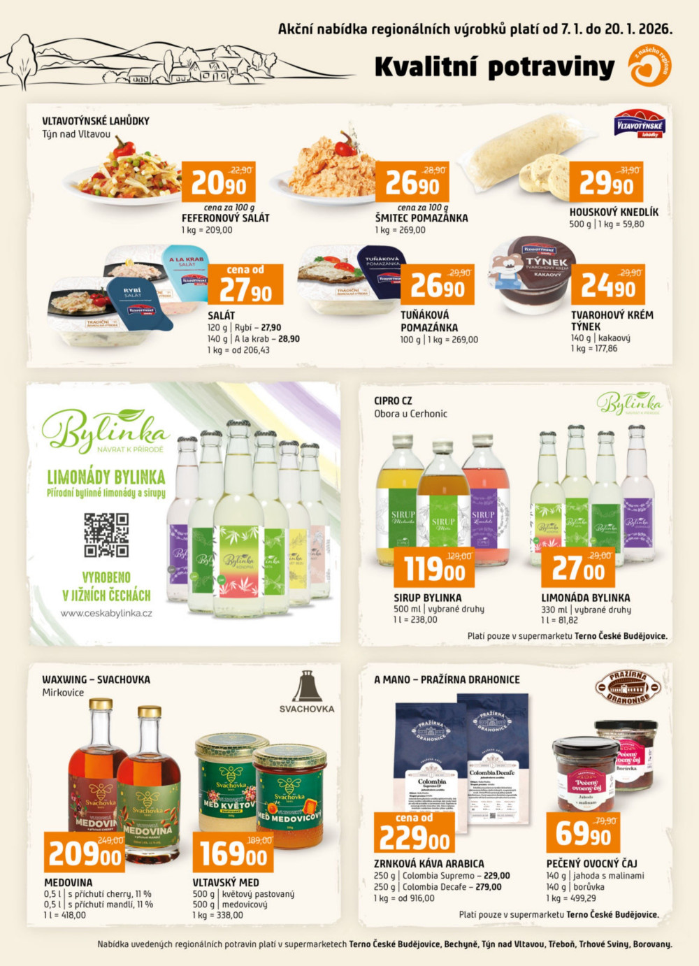 Leták Terno leták - České Budějovice, Třeboň, Trhové Sviny, Týn nad Vltavou, Bechyně, Borovany - strana 16