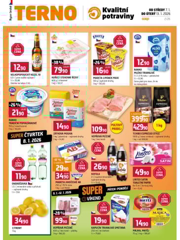 Terno leták - Strakonice, Blatná