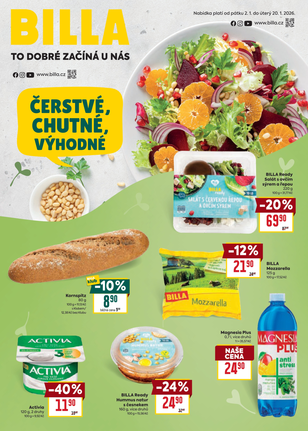 Leták BILLA leták - Zdraví - strana 1