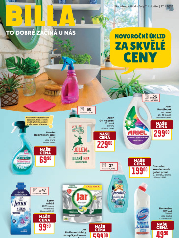 BILLA leták - Úklid