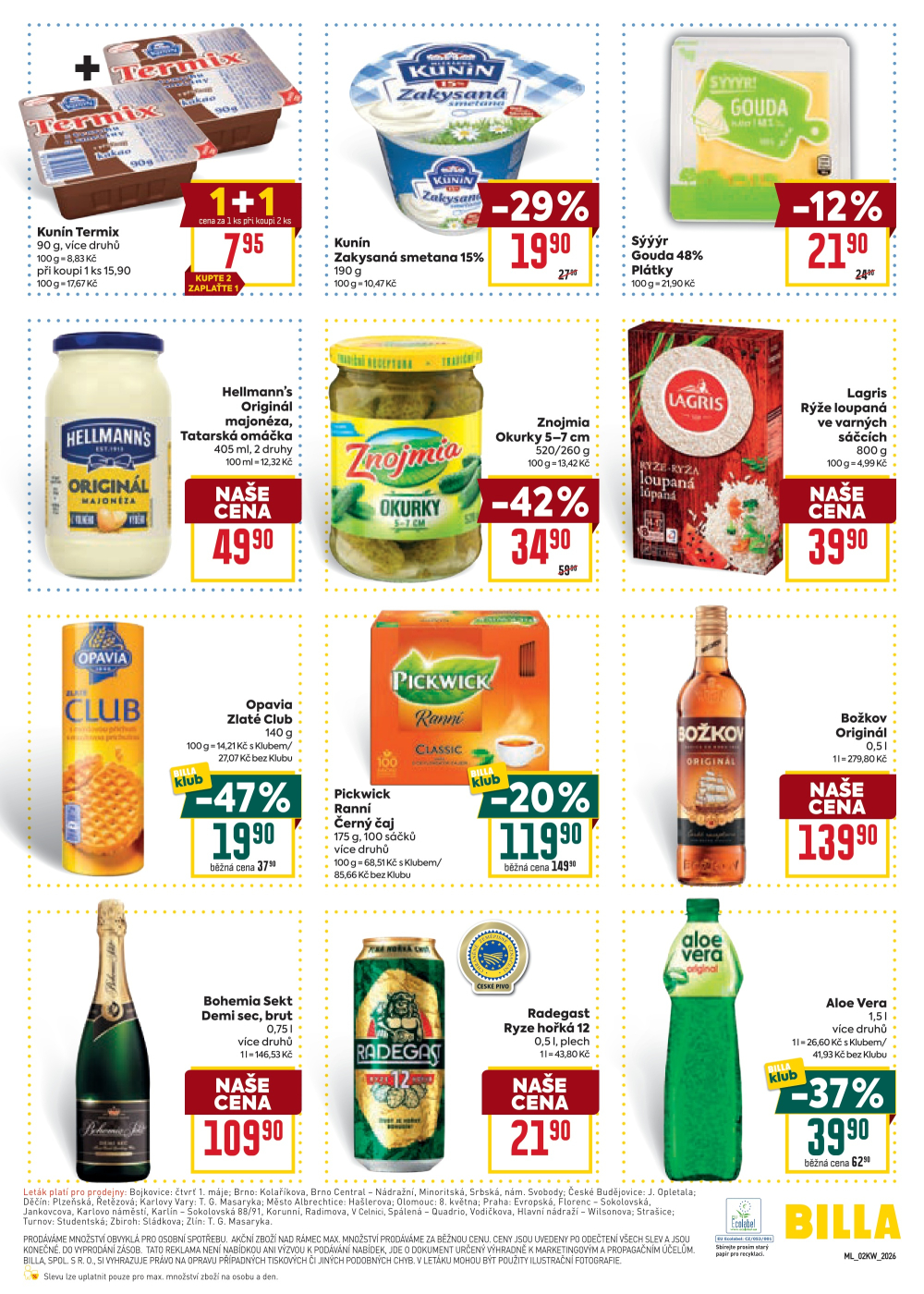 Leták BILLA malý leták - strana 3