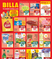Akční leták BILLA velký 