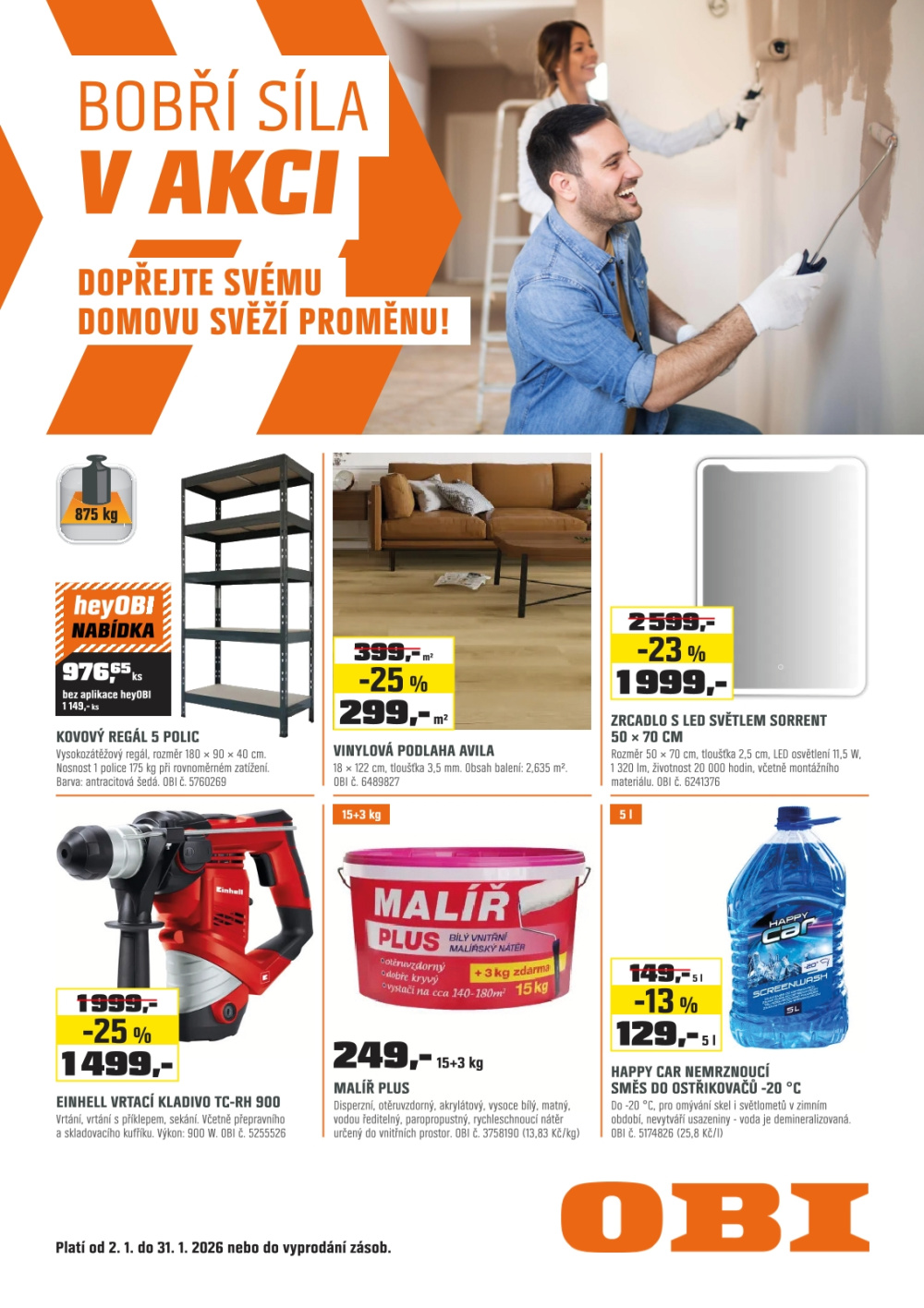 Leták OBI leták - strana 1