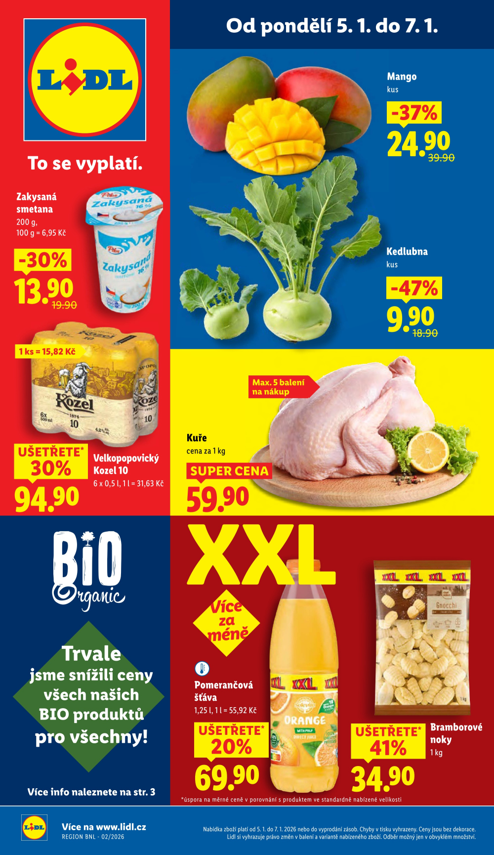 Leták Lidl leták od pondělí - XXL - strana 1