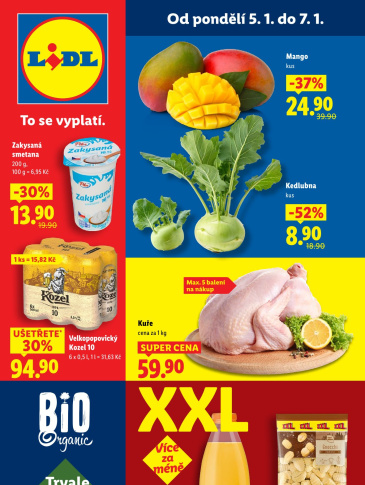 Lidl leták od pondělí - XXL
