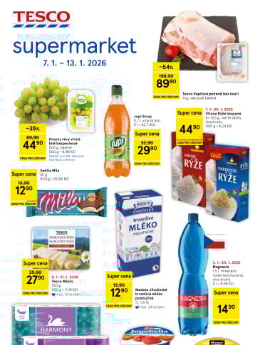 Tesco supermarket leták