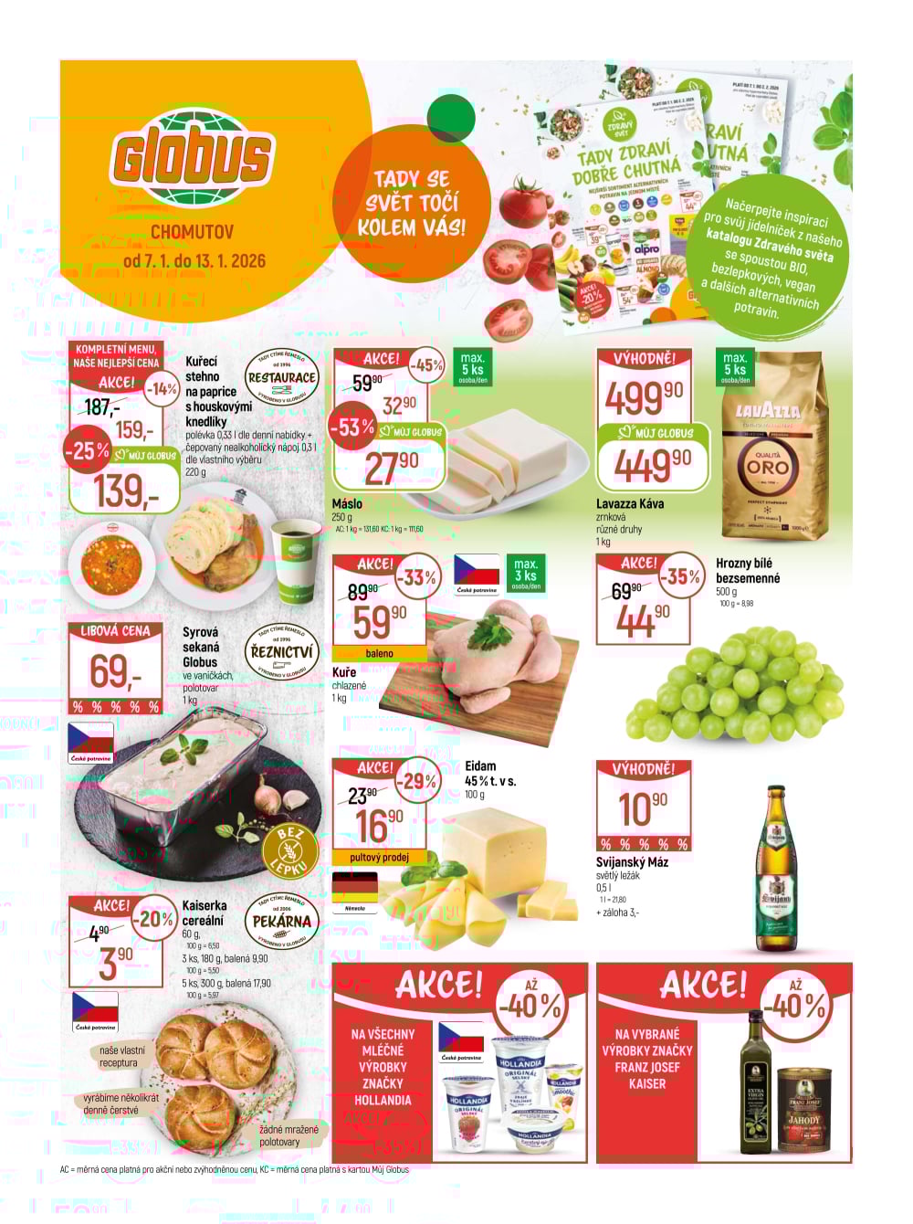 Leták Globus leták Chomutov - strana 1