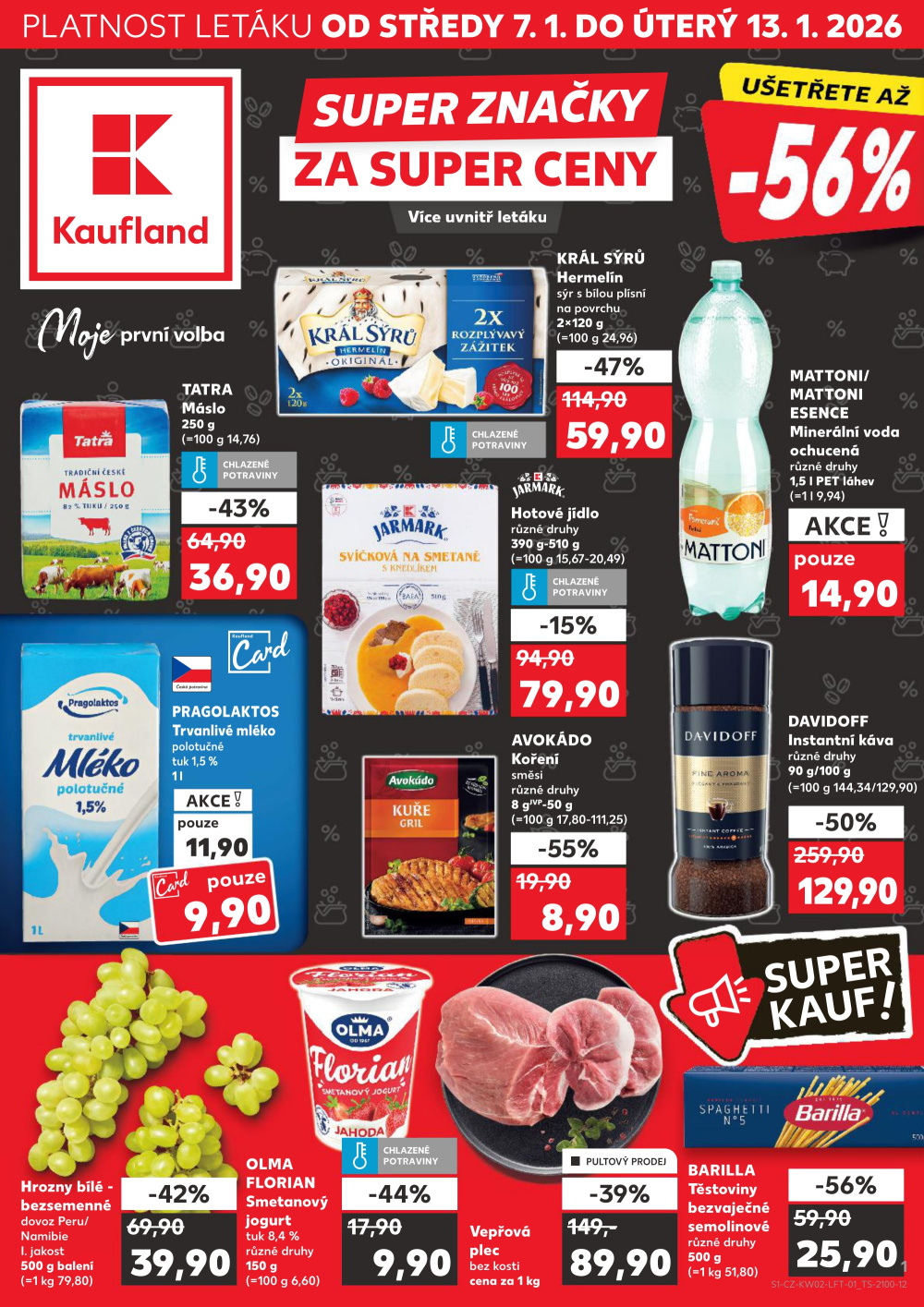 Leták Kaufland leták Plzeň - Bory - strana 1