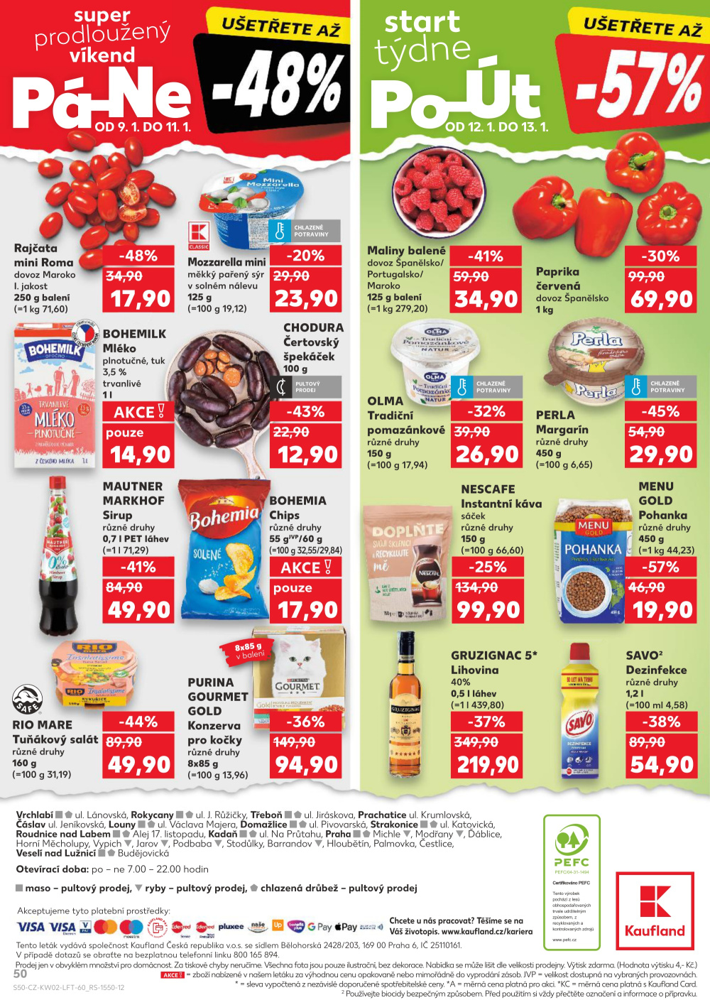 Leták Kaufland leták Praha 8 - Malý Klín - strana 50